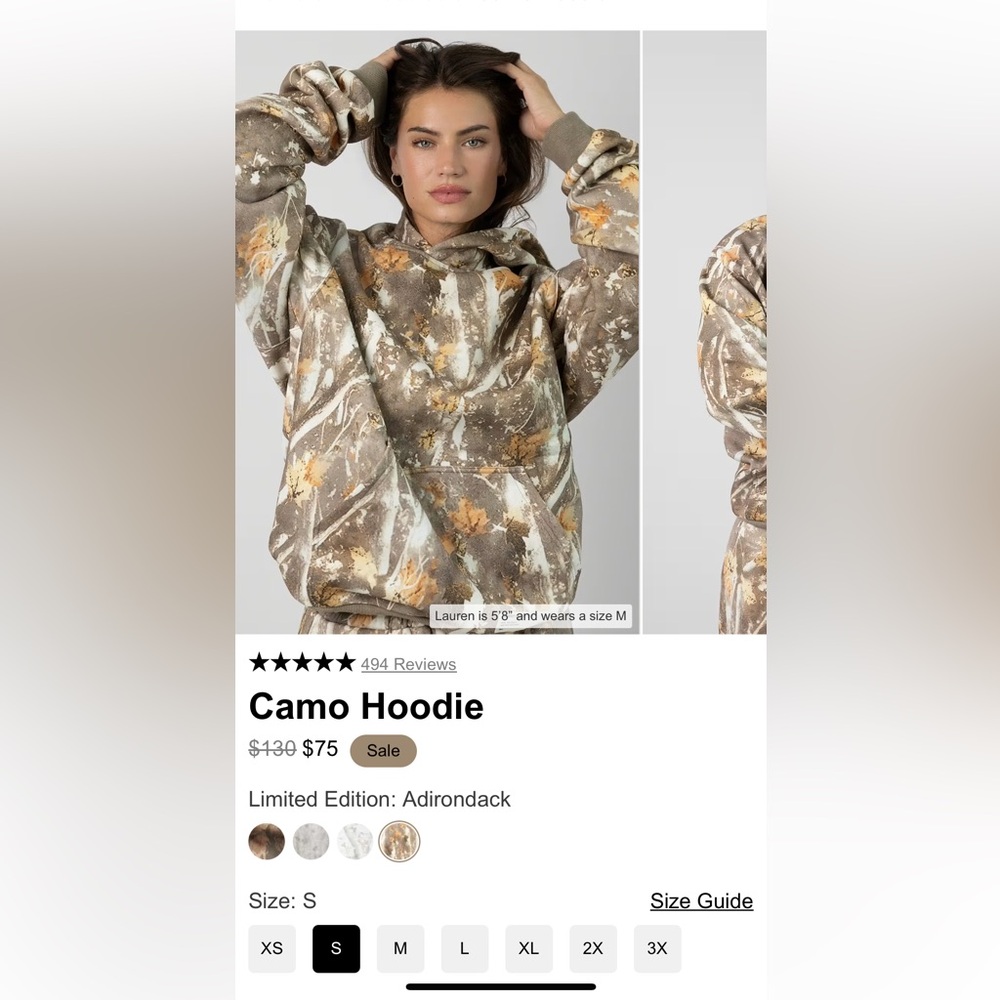 Brand New Comfrt Camo Hoodie Unisex Size Small